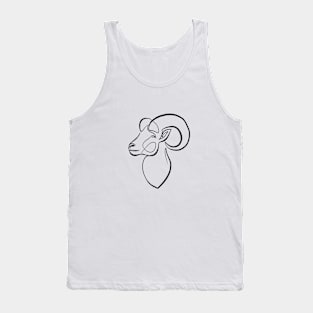 Aries Minimalist Goat Tank Top